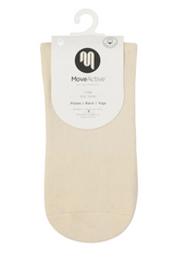 Crew Non Slip Grip Socks - Stripe Vanilla & Sage