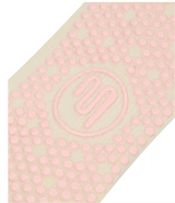 Crew Non Slip Grip Socks - Stripe Vanilla & Sage